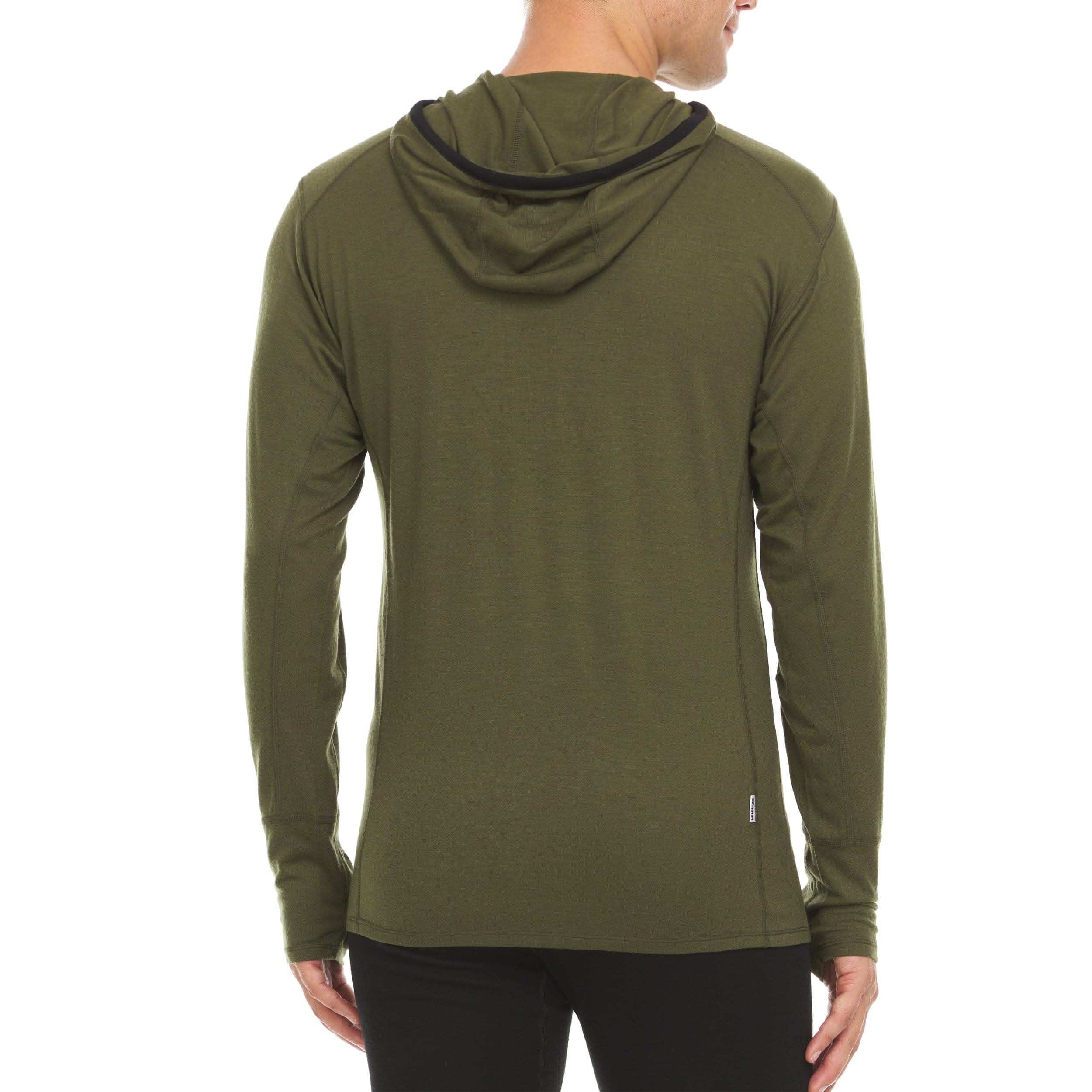 Microweight - Men's Wool 1/4 Zip Sun Hoodie Woolverino - My Men's Shop