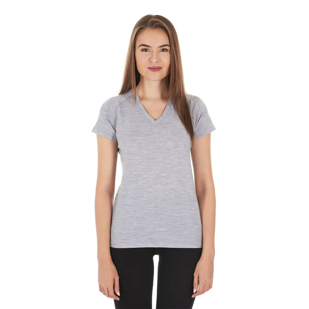 Microweight - Women's Wool V-Neck T-Shirt Woolverino - My Men's Shop