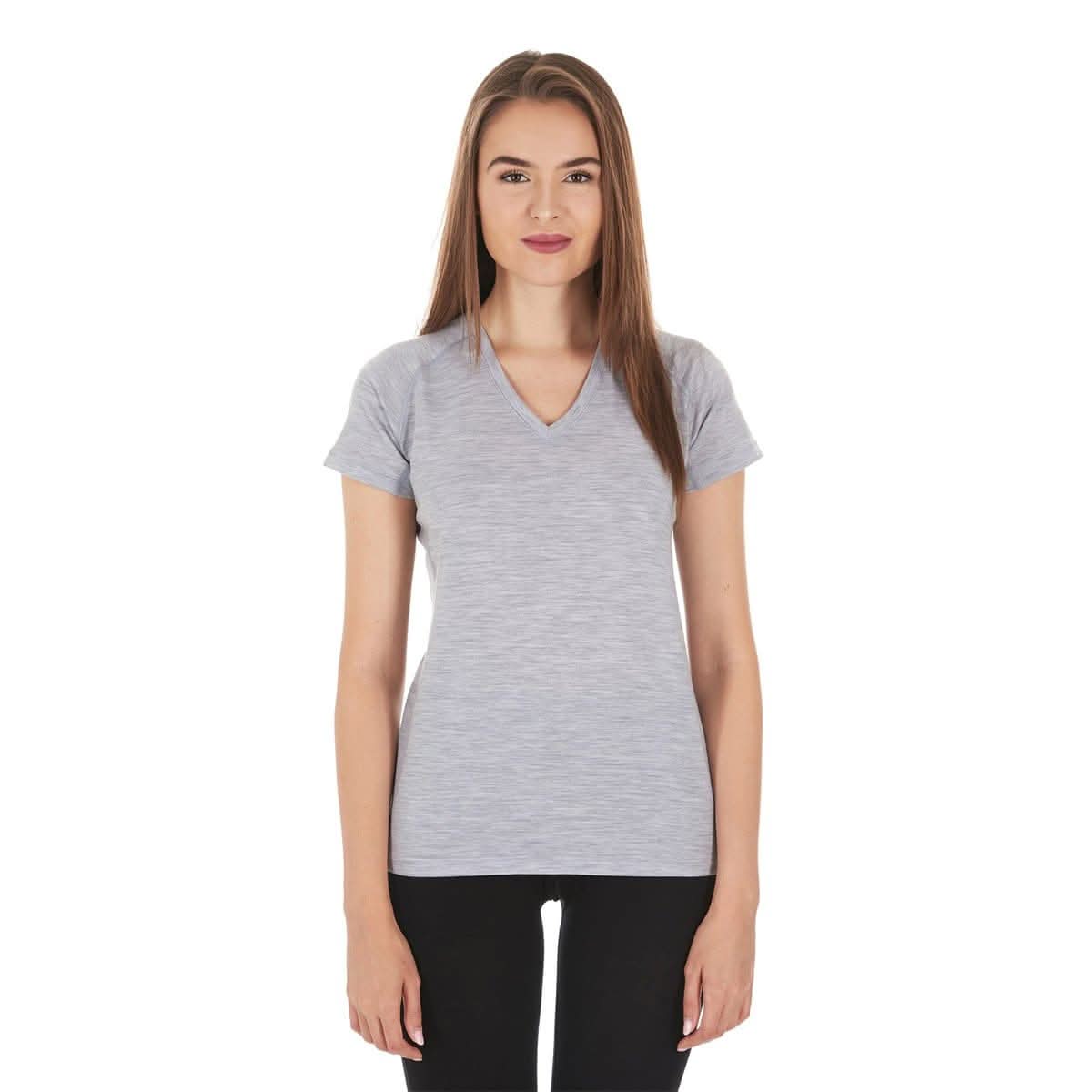Microweight - Women's Wool V-Neck T-Shirt Woolverino - My Men's Shop