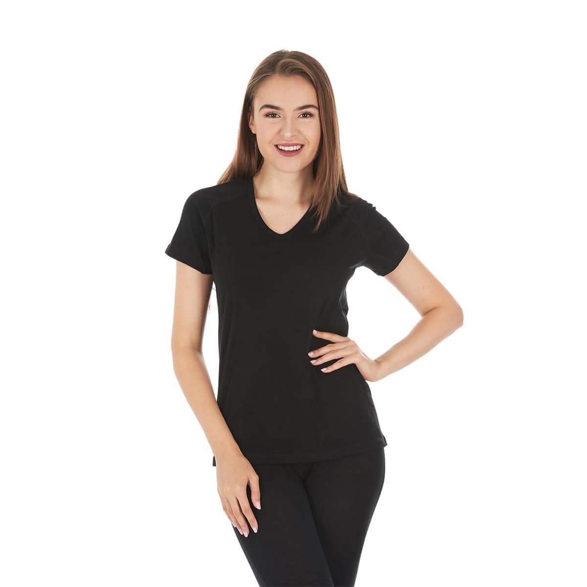 Microweight - Women's Wool V-Neck T-Shirt Woolverino - My Men's Shop