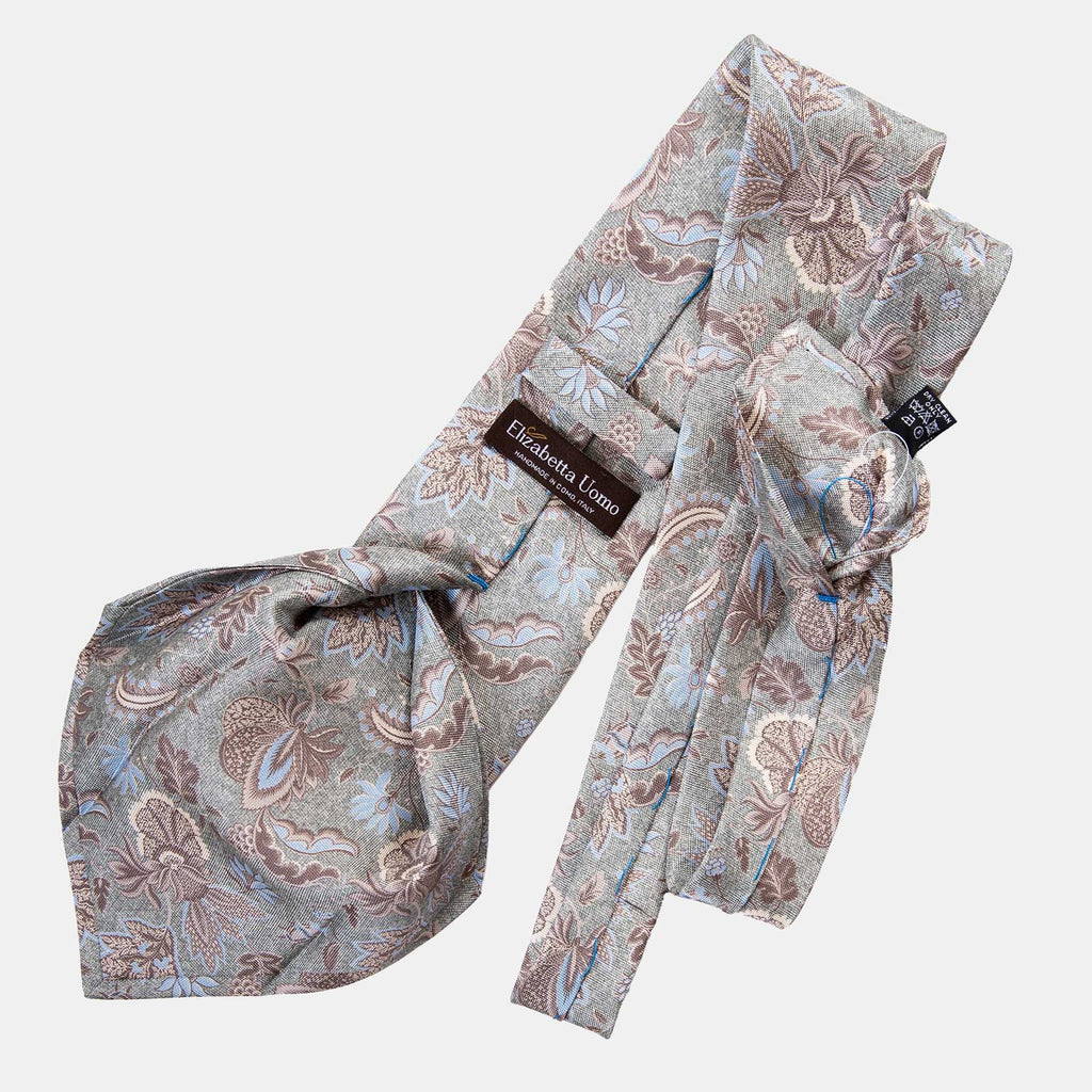 Medici - Printed Silk Tie - Soft Jade - My Men's Shop