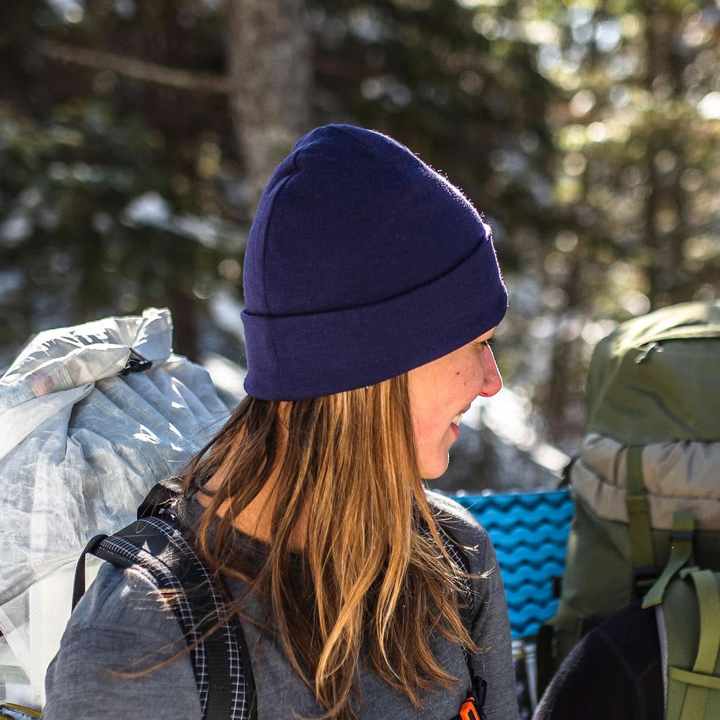 Lightweight Wool Cuff Beanie - 100% Merino Wool