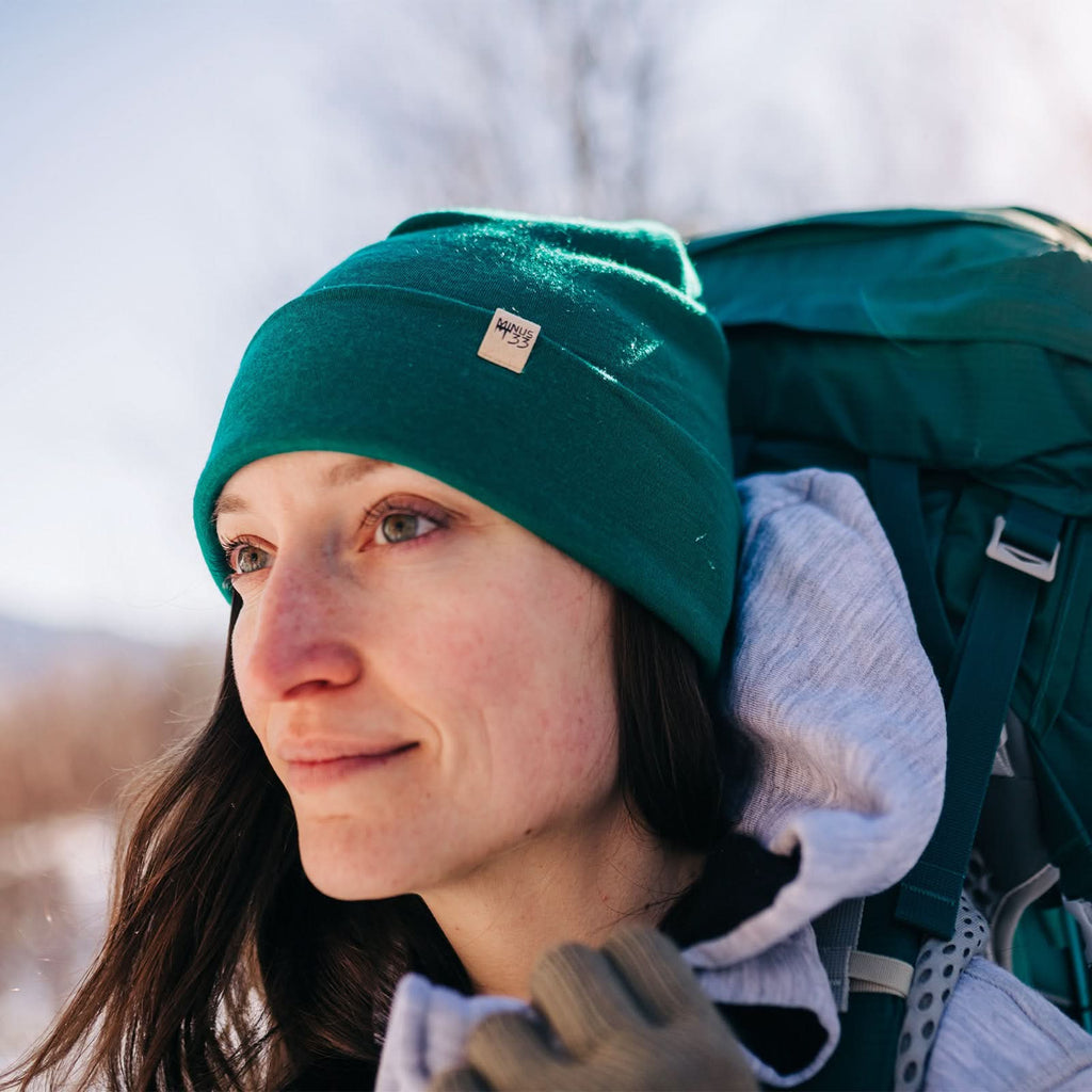 Lightweight Wool Cuff Beanie - 100% Merino Wool