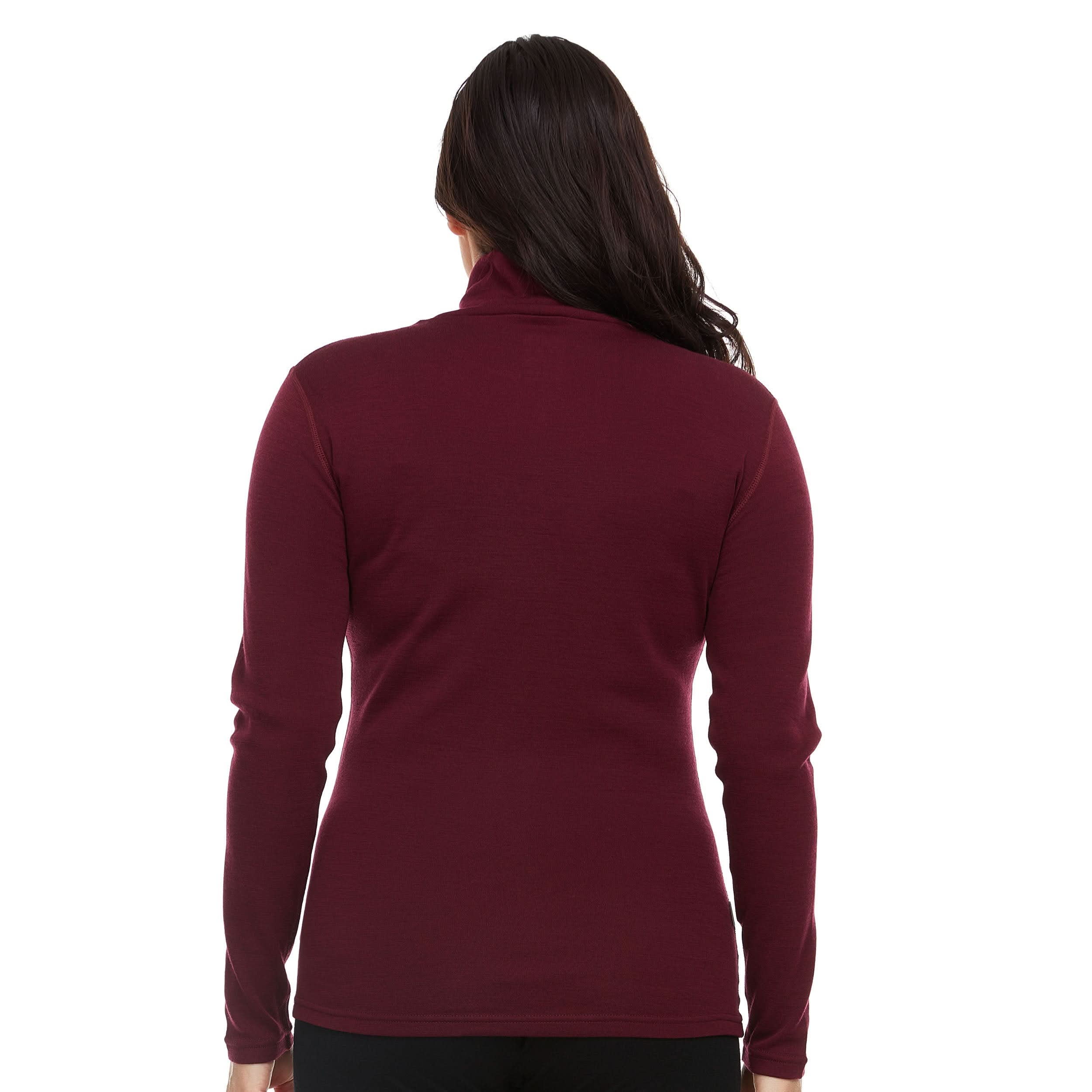 Midweight - Women's Long Sleeve Turtleneck 100% Merino Wool - My Men's Shop
