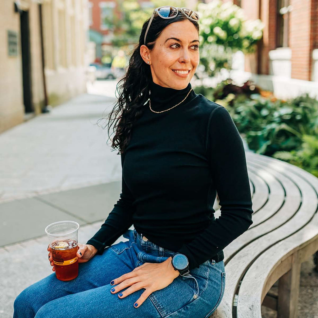 Midweight - Women's Long Sleeve Turtleneck 100% Merino Wool - My Men's Shop