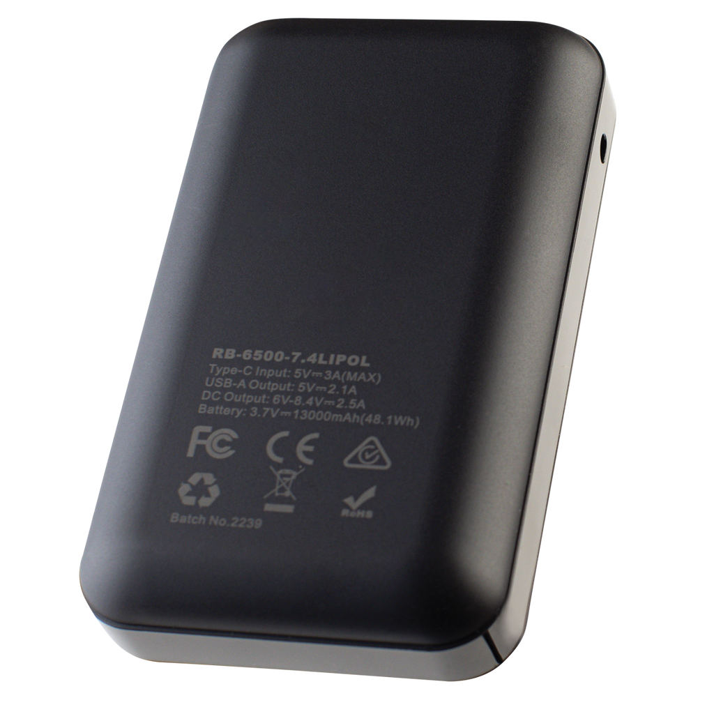 Replacement Jacket/Chair Battery, 6500 mAh, 7.4v, Hard Shell