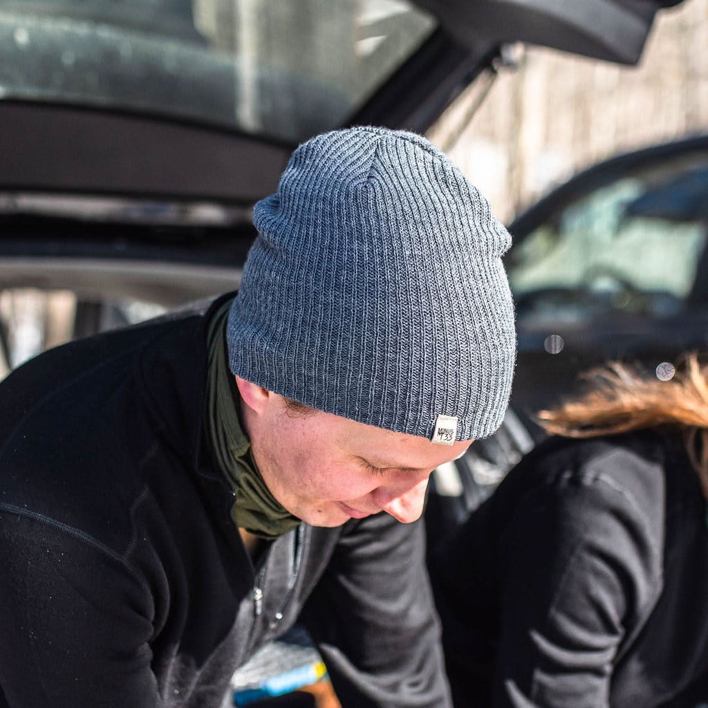 Midweight - Everyday Rib Knit Beanie 100% Merino Wool - My Men's Shop