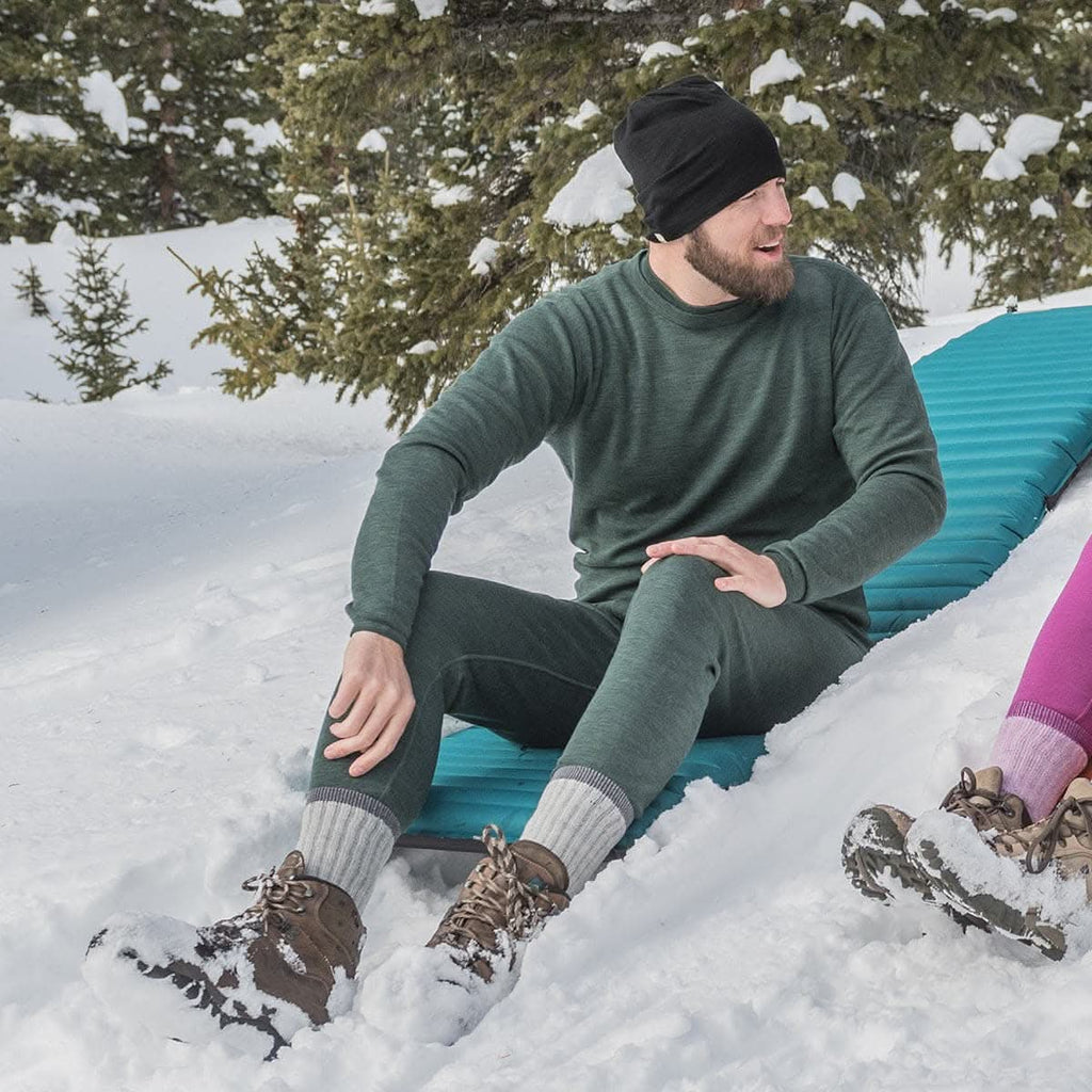 Midweight Men's Wool Bottom Thermal Base Layer -  100% Merino Wool