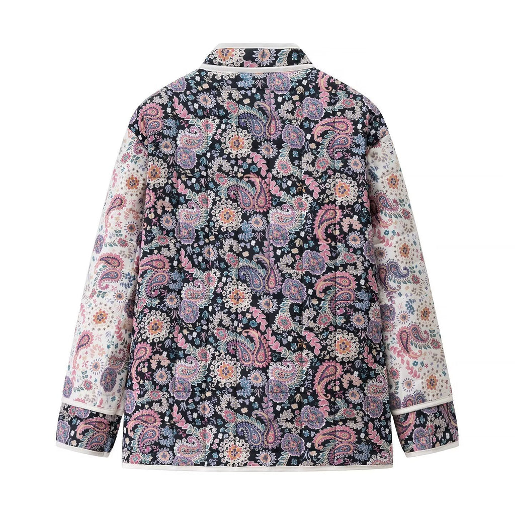 Women's Quilted Jacket Paisley Floral Patchwork BYMANYC ® New York CONTEMPORARY VIBRANT BOHO OUTERWEAR - New Collection
