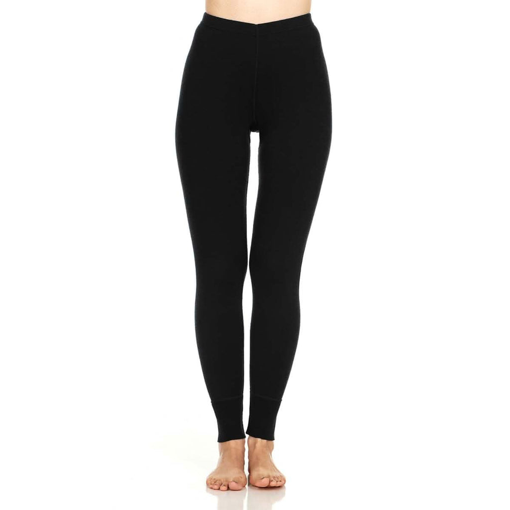Midweight Women's Wool Bottom Thermal Base Layer - 100% Merino Wool