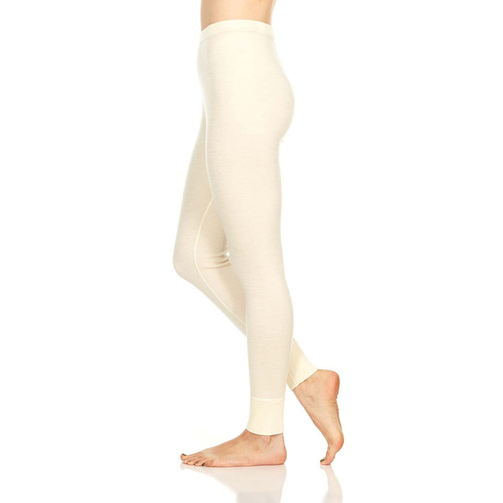 Midweight Women's Wool Bottom Thermal Base Layer - 100% Merino Wool