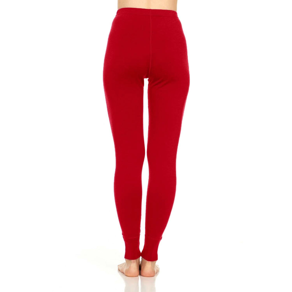 Midweight Women's Wool Bottom Thermal Base Layer - 100% Merino Wool