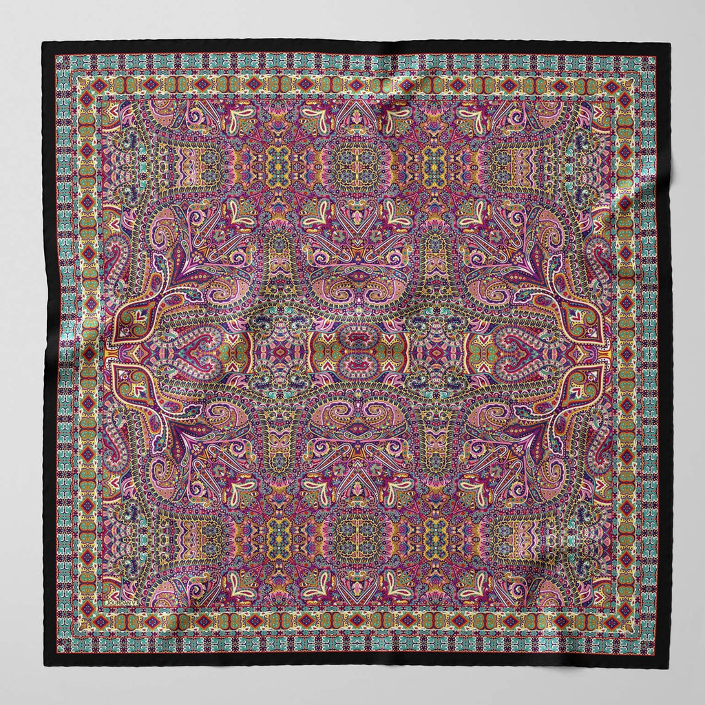 Ambra - Silk Scarf Shawl - Multicolored