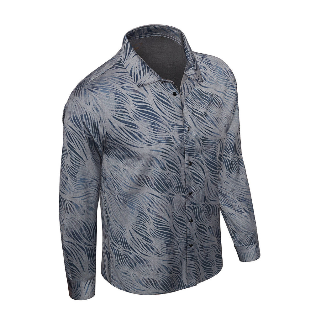 EcoFlex Stitchless LS Shirt NAVY - My Men's Shop