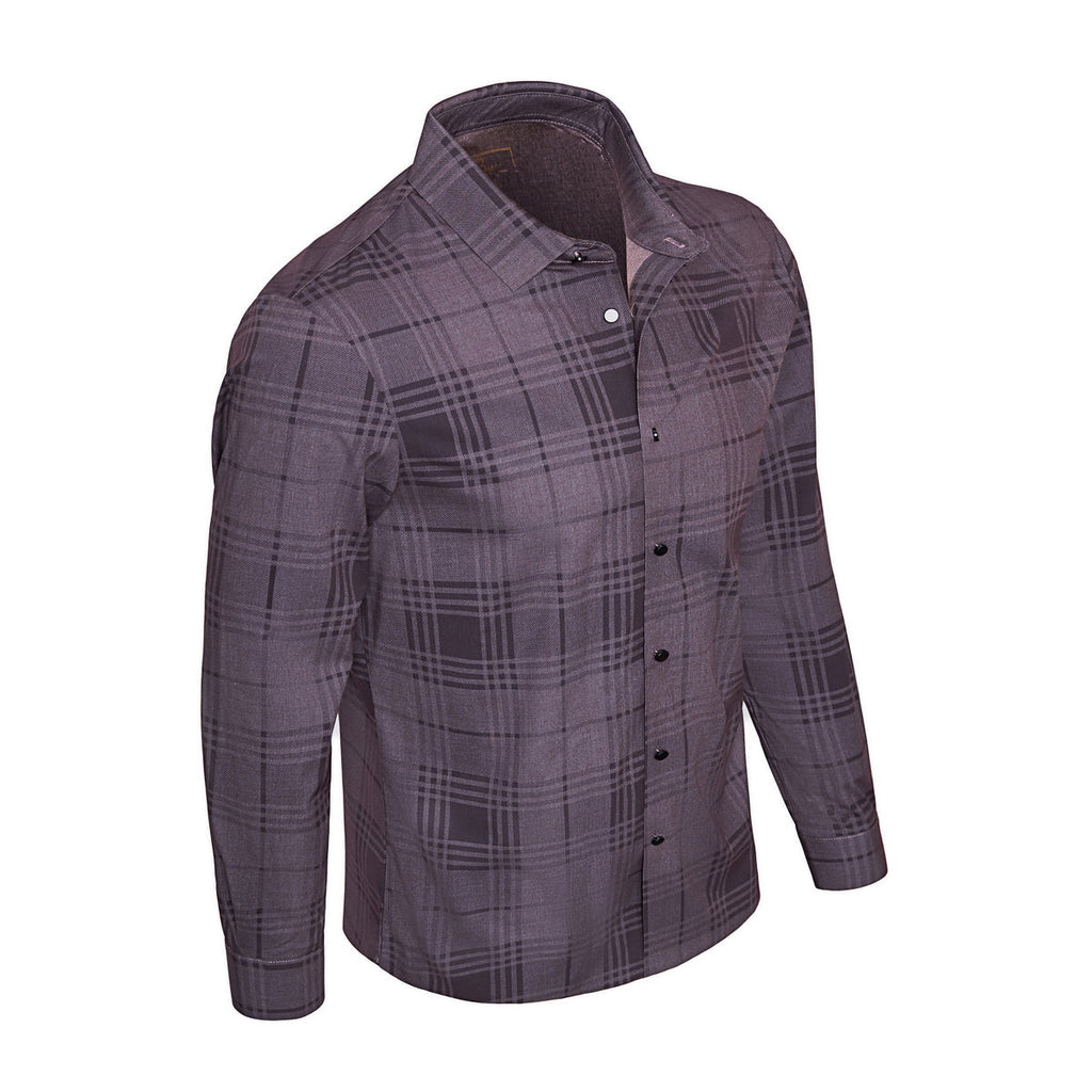Noir Mosaic Stitchless Shirt BURGUNDY - My Men's Shop