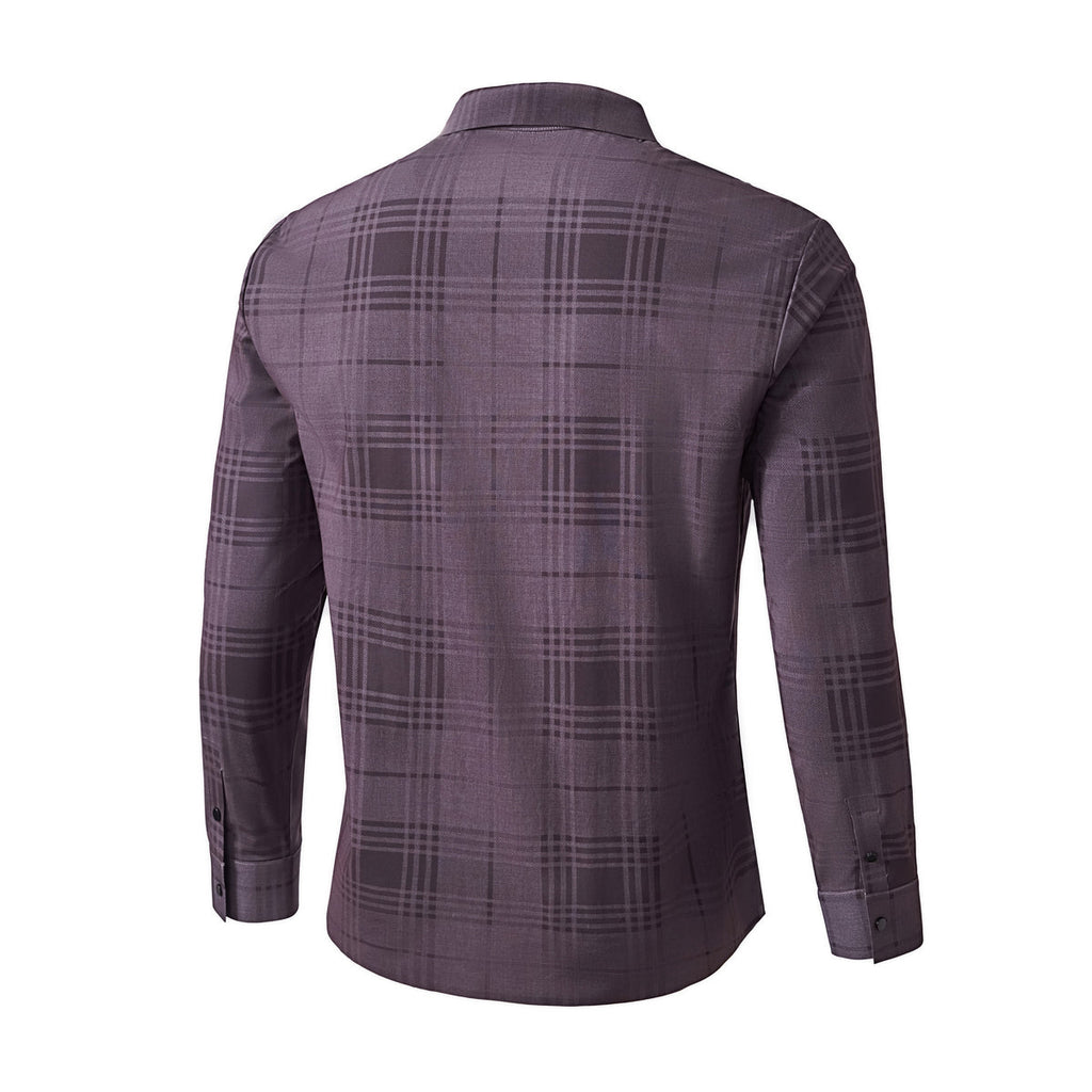 Noir Mosaic Stitchless Shirt BURGUNDY - My Men's Shop