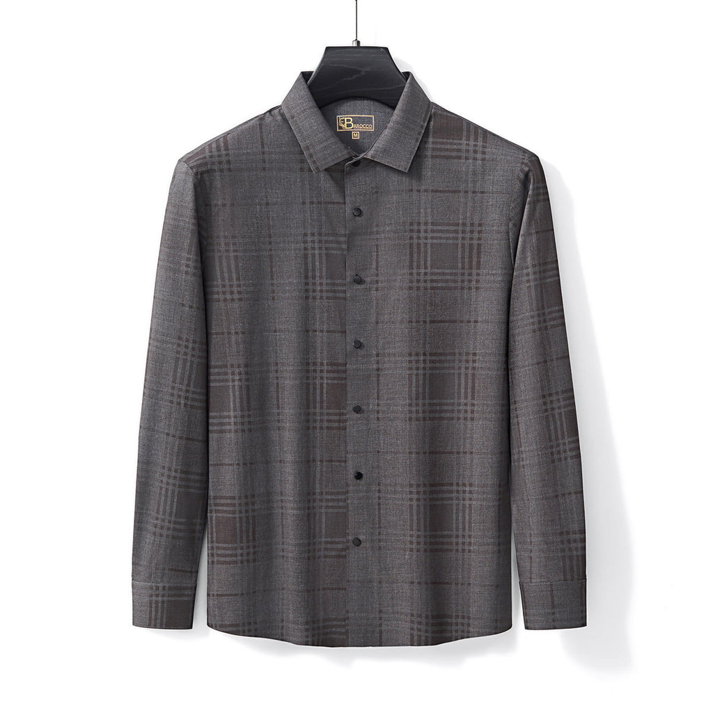 Noir Mosaic Stitchless Shirt GREY - My Men's Shop