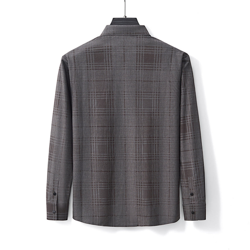 Noir Mosaic Stitchless Shirt GREY - My Men's Shop