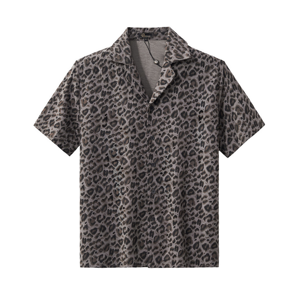 Arden Camp Collar Shirt GREY - My Men's Shop