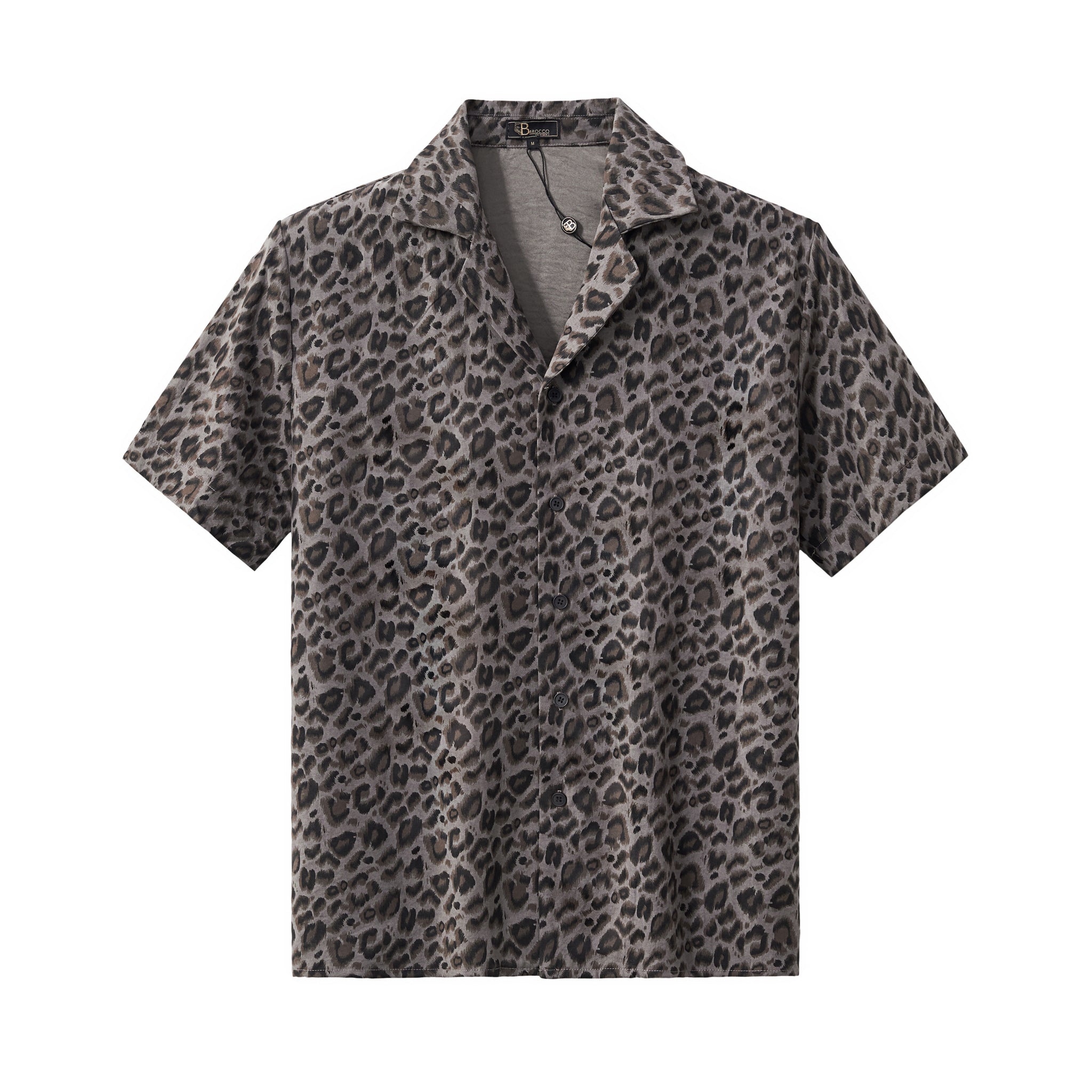 Arden Camp Collar Shirt GREY - My Men's Shop