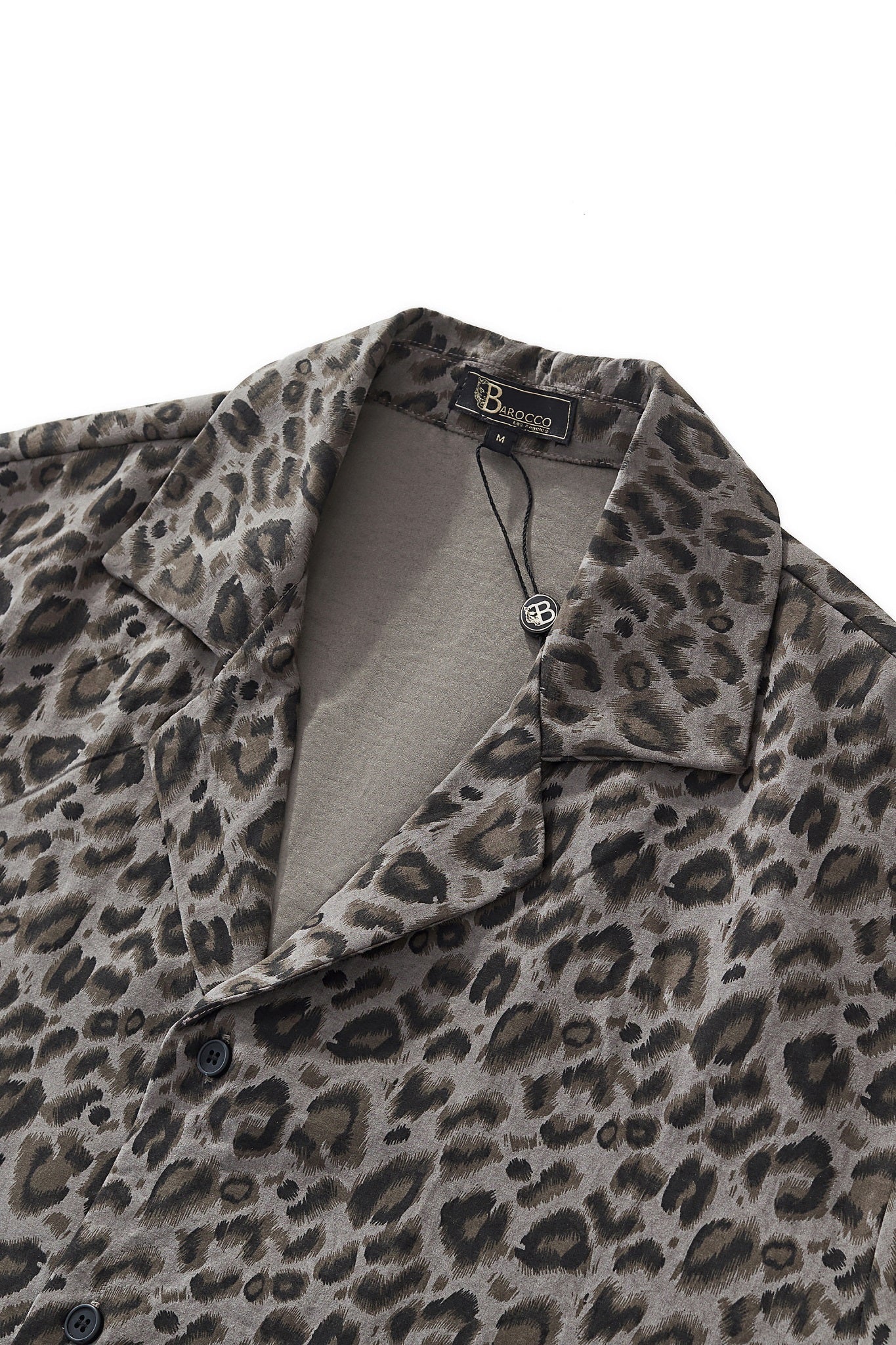 Arden Camp Collar Shirt GREY - My Men's Shop