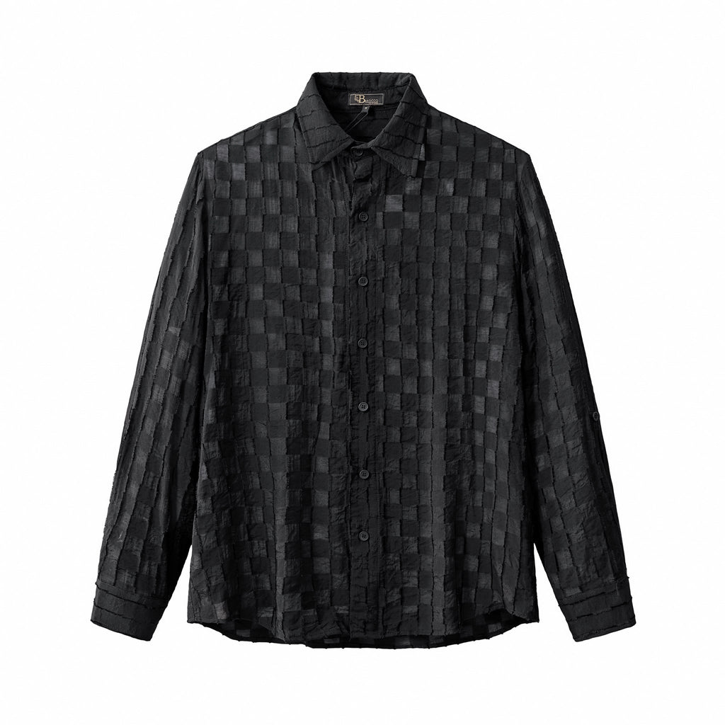 Haven Textured Long Sleeve Shirt BLACK - My Men's Shop