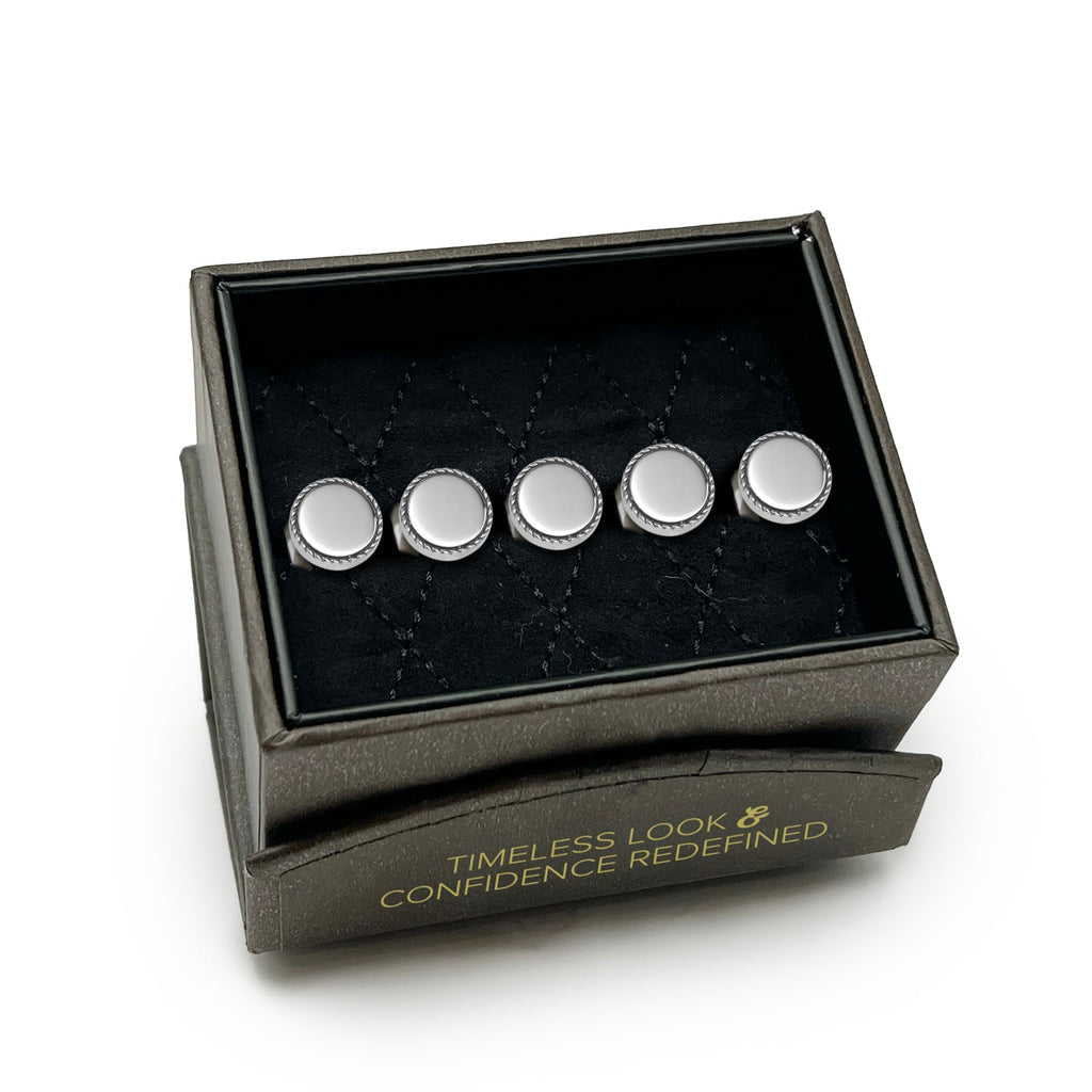 Stainless Steel Rope Border Round Studs
