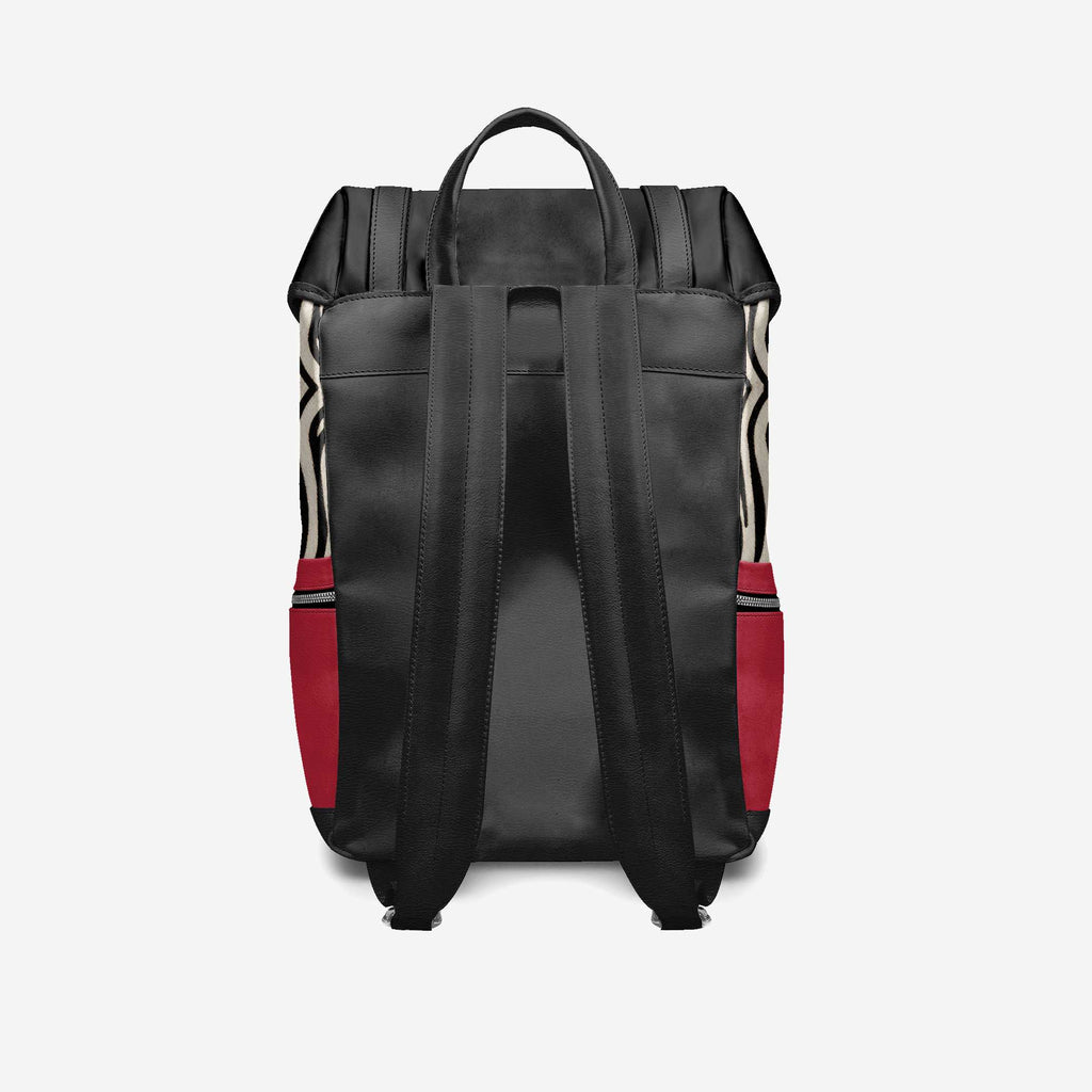 BYMANYC ® New York – NYC COUTURE Backpack in Fierce Red & Noir Zebra - My Men's Shop