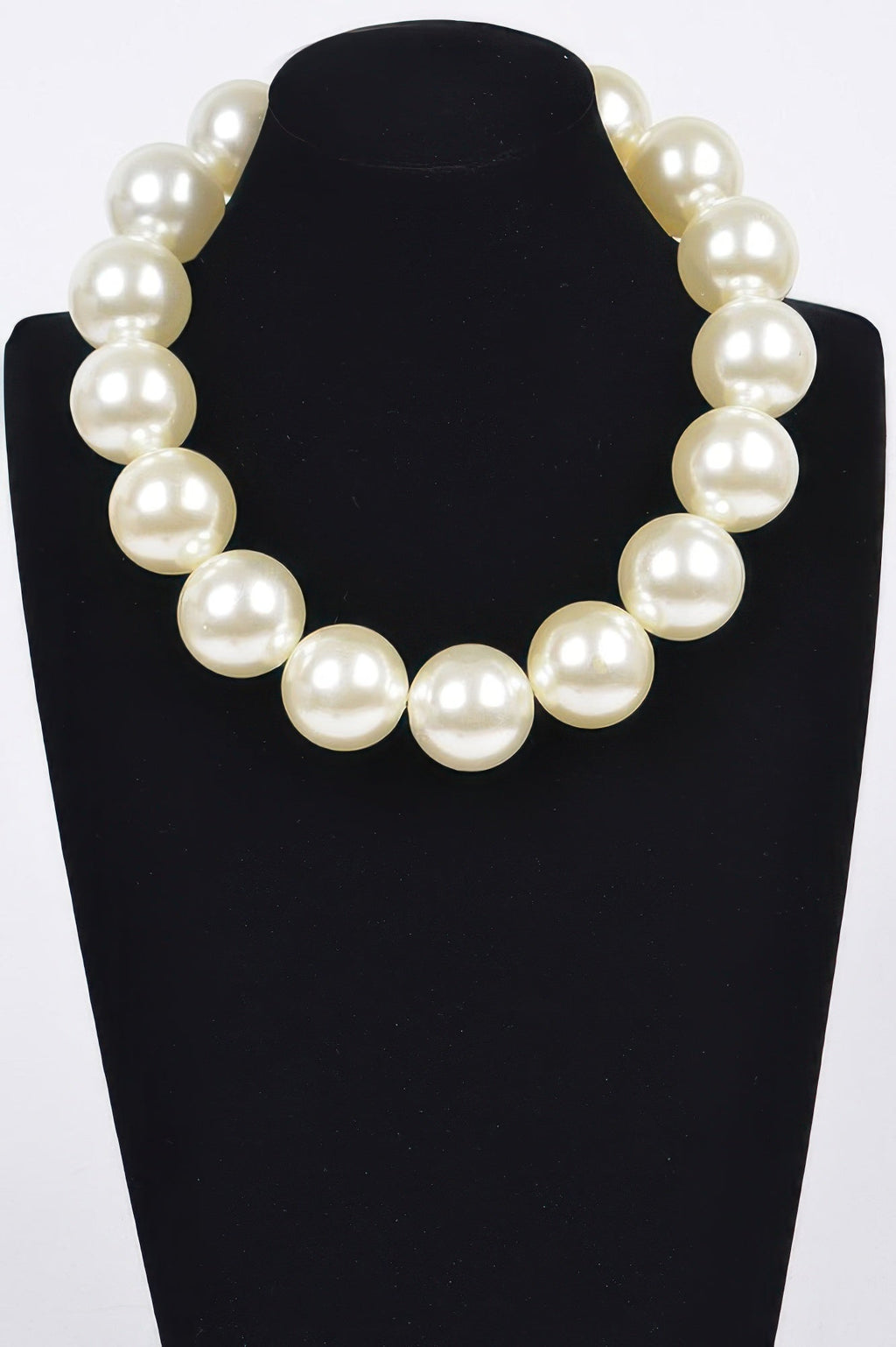 Big Round Pearl Necklace | Bold Statement BYMANYC ® New York