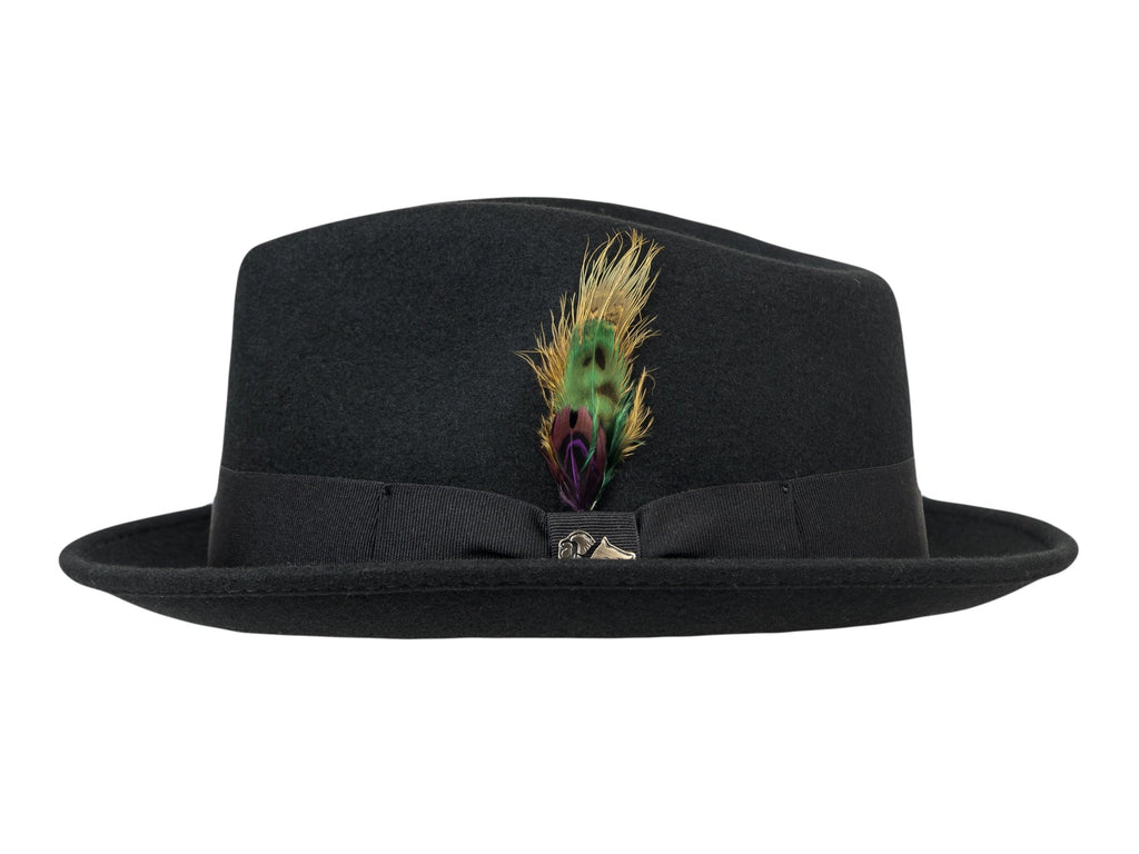 Wool Felt Fedora Hat Classic Roma Stingy - My Men's Shop