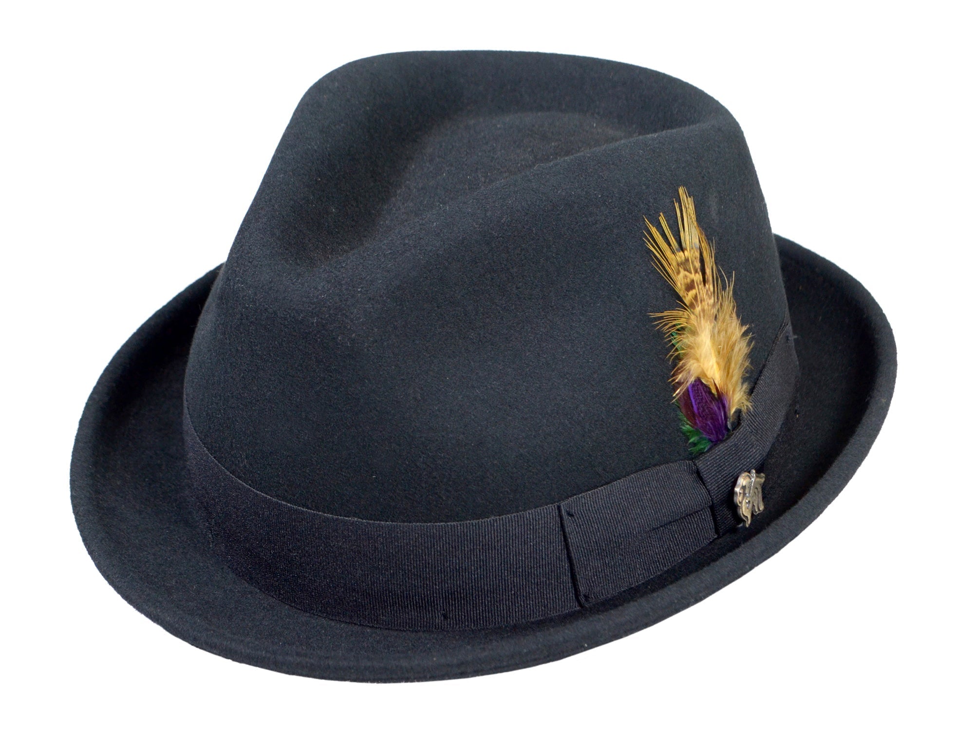Wool Felt Fedora Hat Classic Roma Stingy - My Men's Shop