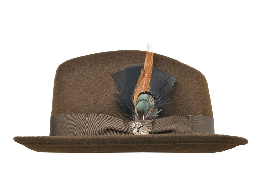 Wool Felt Fedora Hat Classic Roma Stingy - My Men's Shop