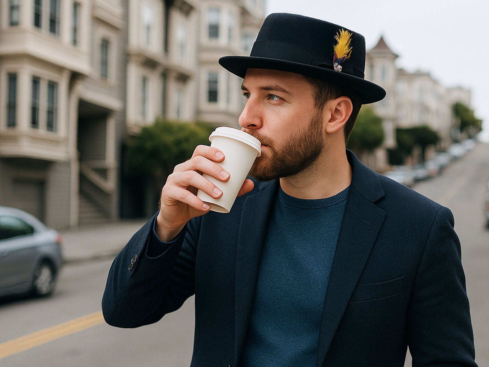 Wool Felt Classic Hat Pork Pie Stingy - My Men's Shop
