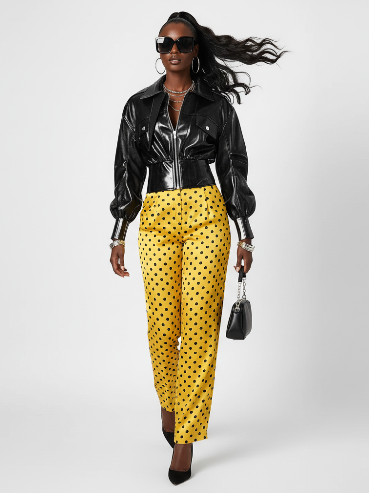 Black Motorcycle Style Jacket For Women, East Village, BYMANYC New York. - My Men's Shop