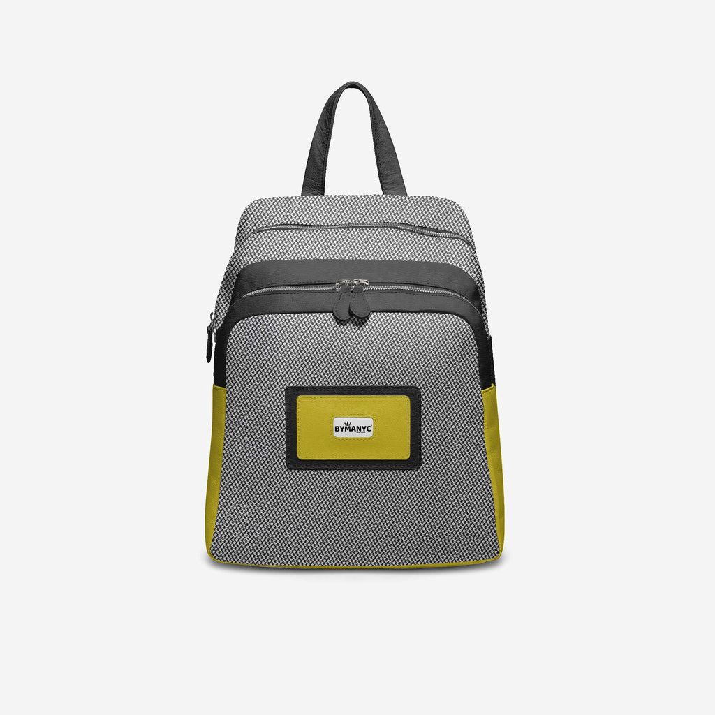 Black & Yellow Vegan Backpack BYMANYC ® New York – Italy Made - My Men's Shop