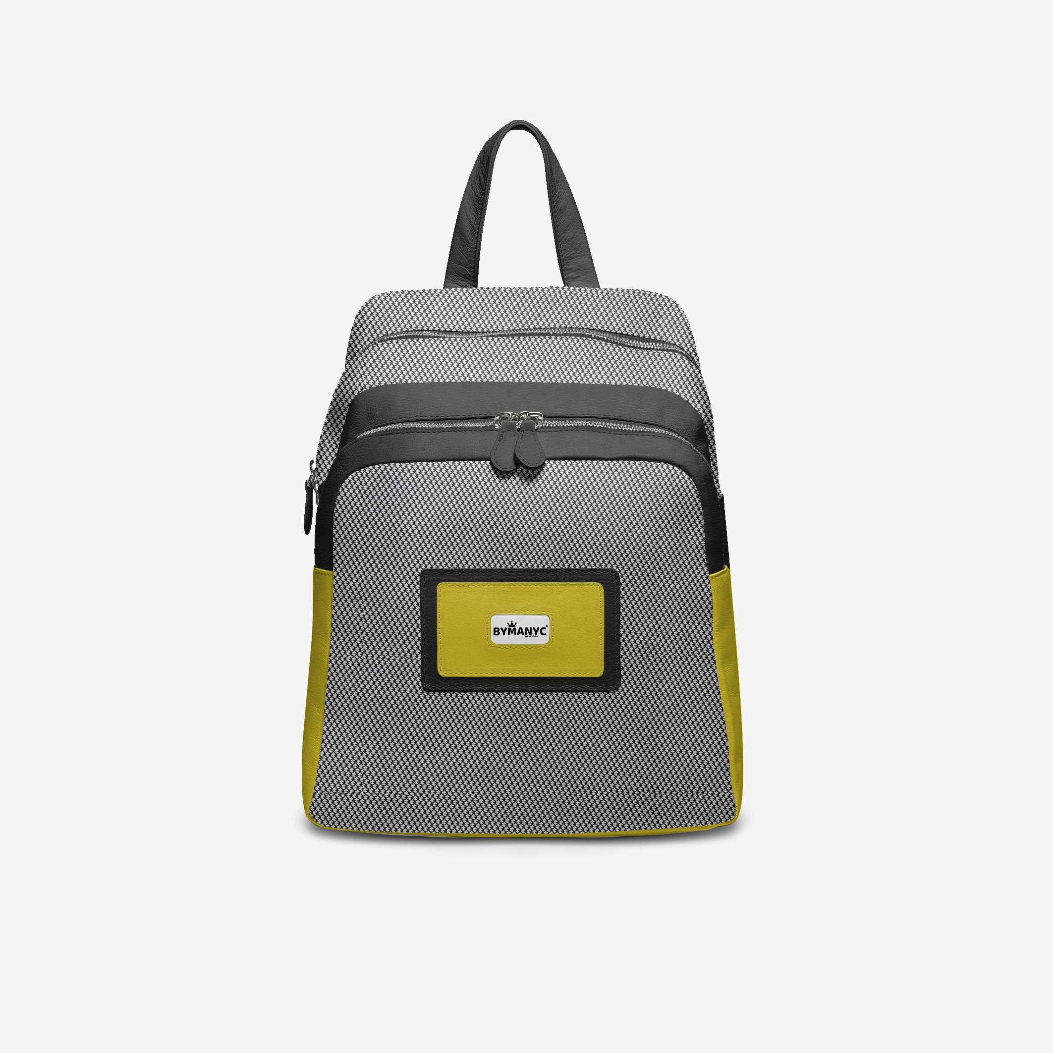Black & Yellow Vegan Backpack BYMANYC ® New York – Italy Made - My Men's Shop