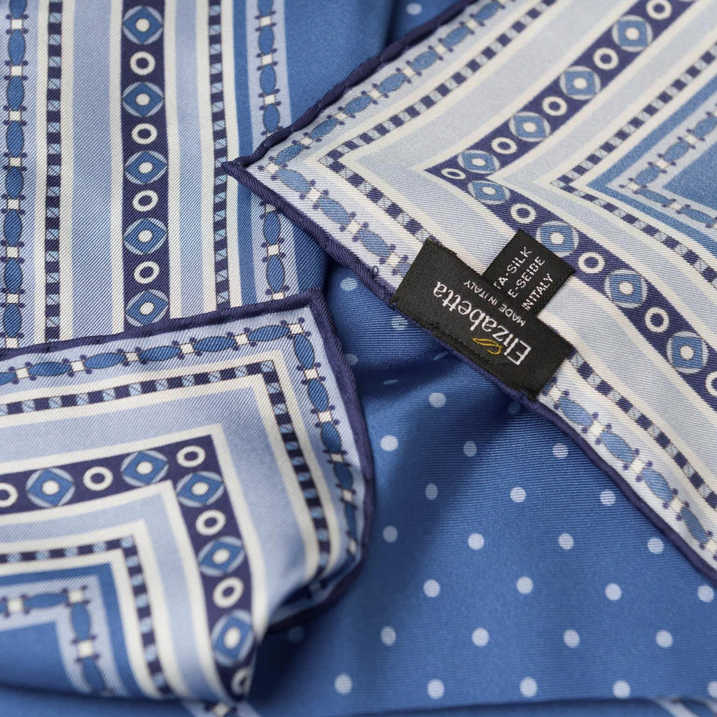 Verona - Silk Neckerchief - Blue - My Men's Shop