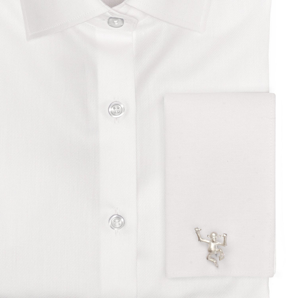 Sterling Silver Dancing Monkey Cufflinks - My Men's Shop