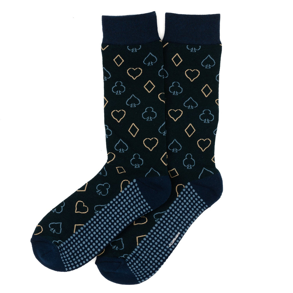 Card Suit Casino Blue Men's Socks