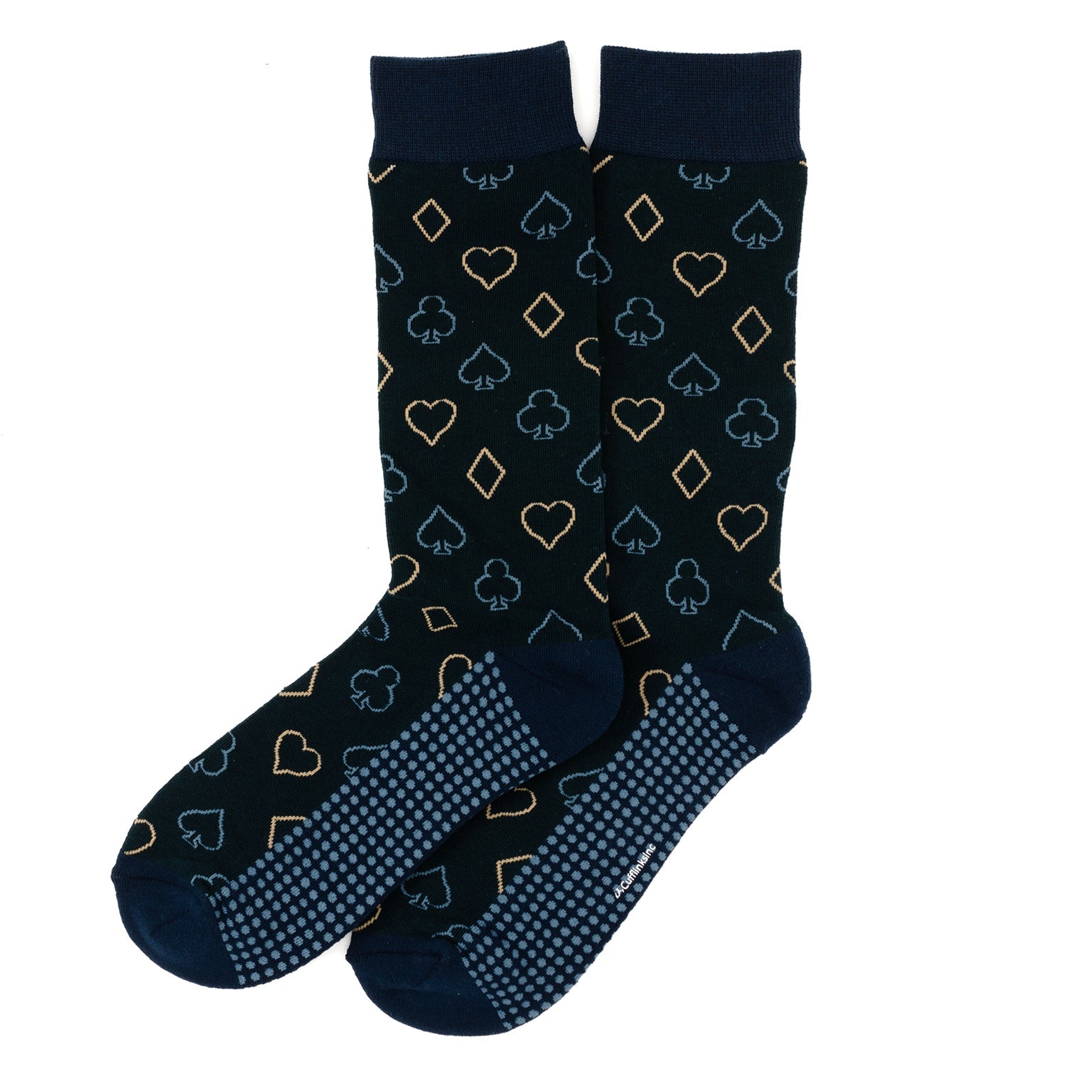 Card Suit Casino Blue Men's Socks