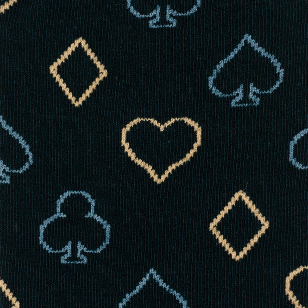 Card Suit Casino Blue Men's Socks