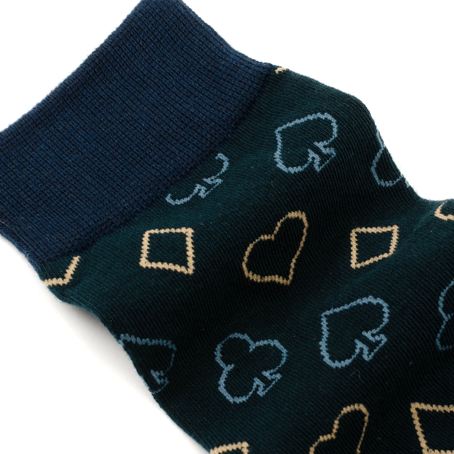 Card Suit Casino Blue Men's Socks