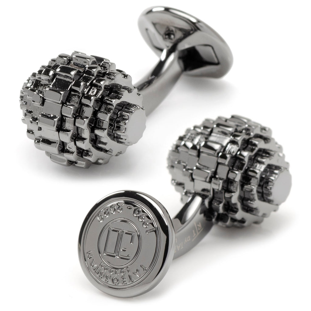 Moving Gunmetal Gear Cufflinks - My Men's Shop