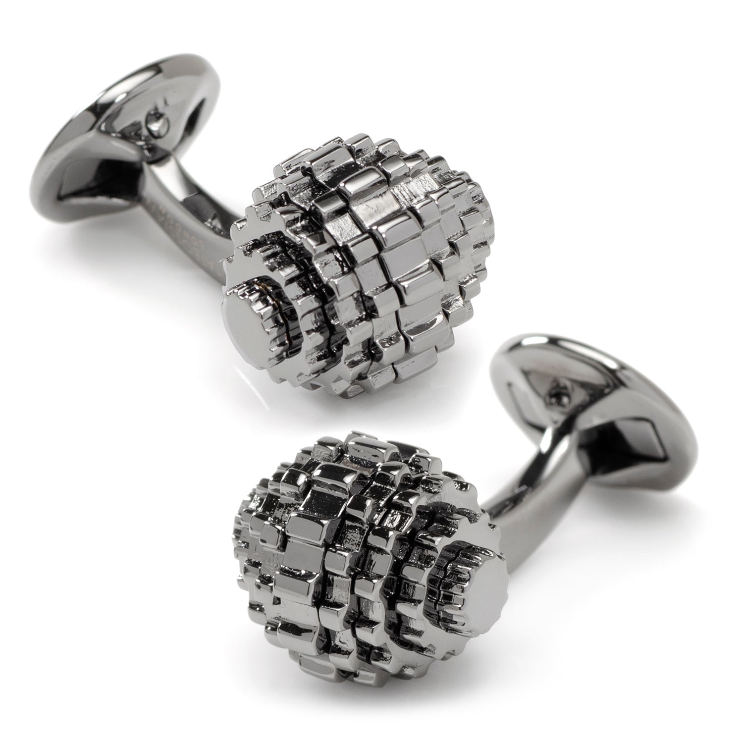Moving Gunmetal Gear Cufflinks - My Men's Shop