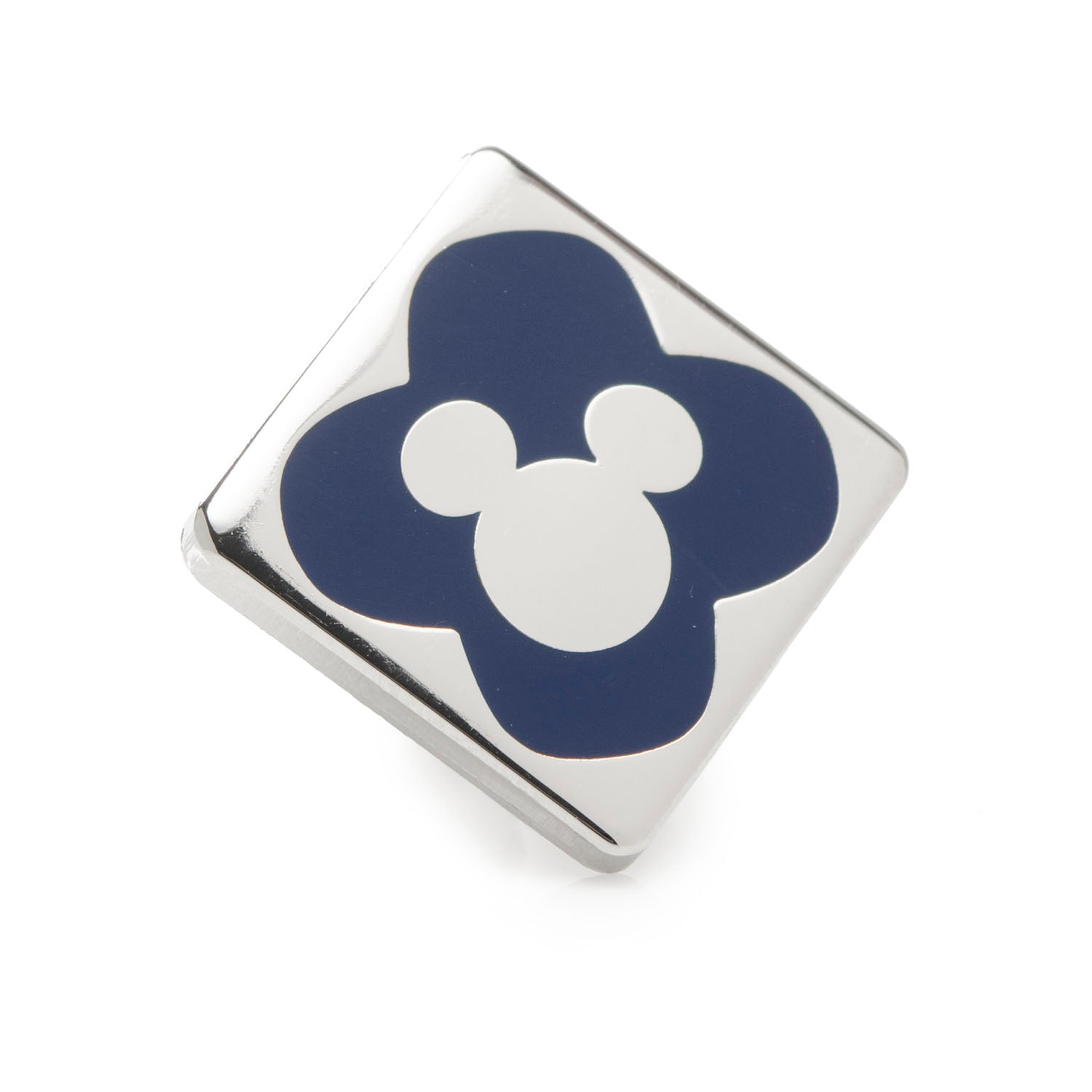 Disney Donald Duck Plaid Socks and Mickey Mouse Blue Lapel Pin Gift Set