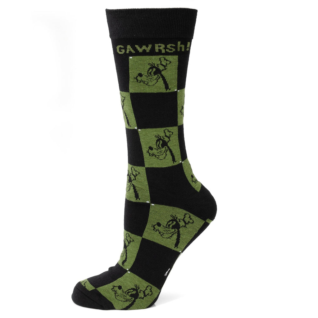 Disney Goofy Check Socks and Mickey Mouse Blue Lapel Pin Gift Set