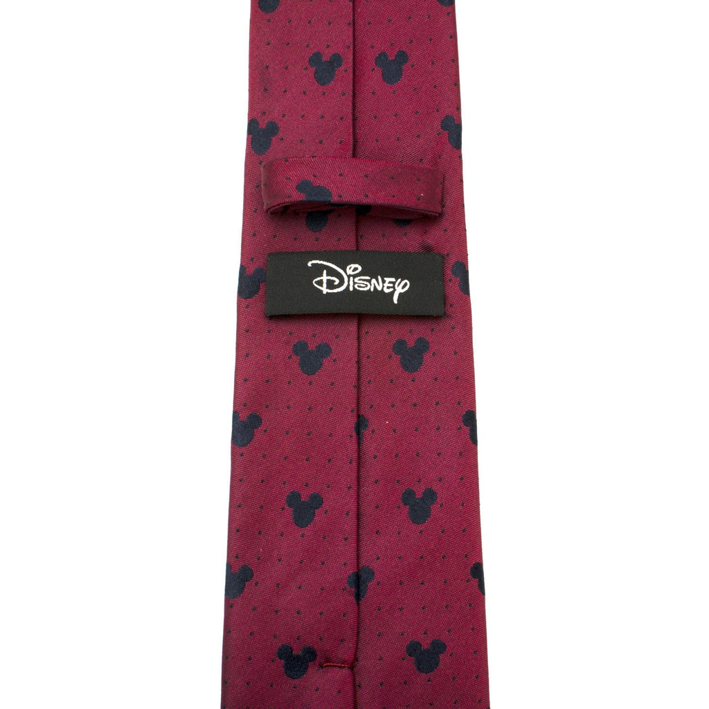Disney Mickey Mouse Red Pin Dot Men's Tie