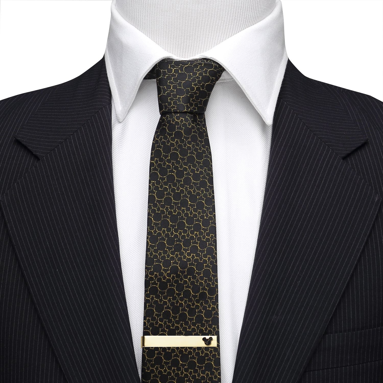 Disney Mickey Mouse Cutout Gold Tie Bar