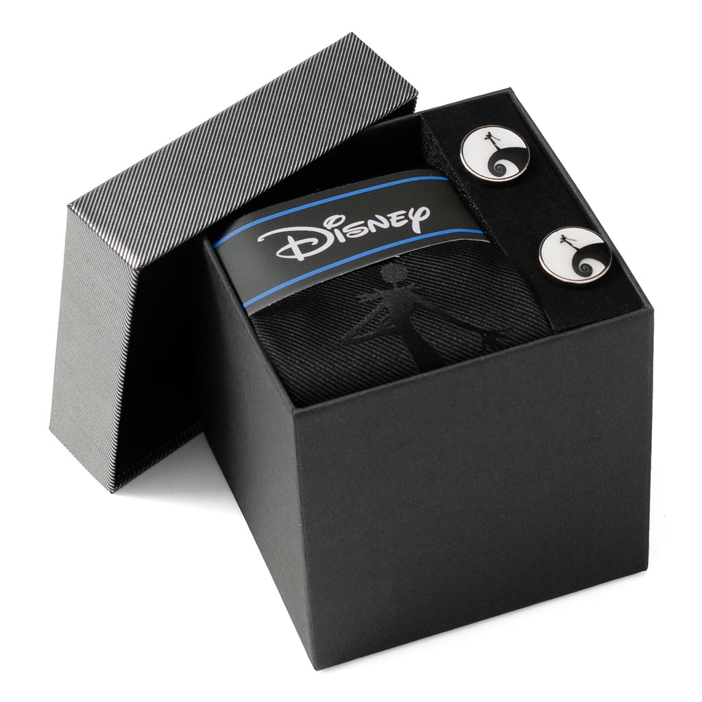 Disney The Nightmare Before Christmas Jack Skellington Necktie and Cufflinks Gift Set