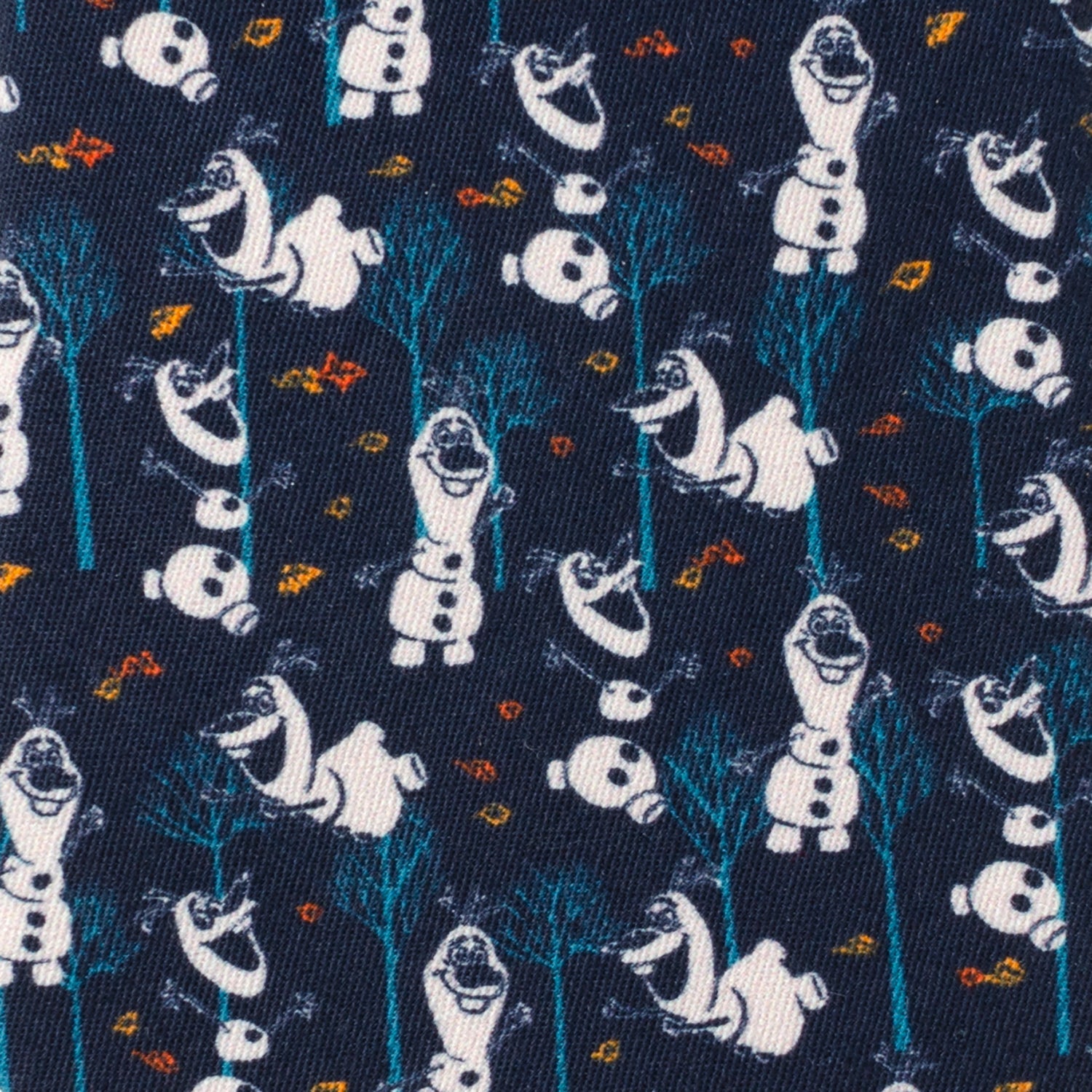 Disney Frozen Olaf Navy Pattern Men's Tie
